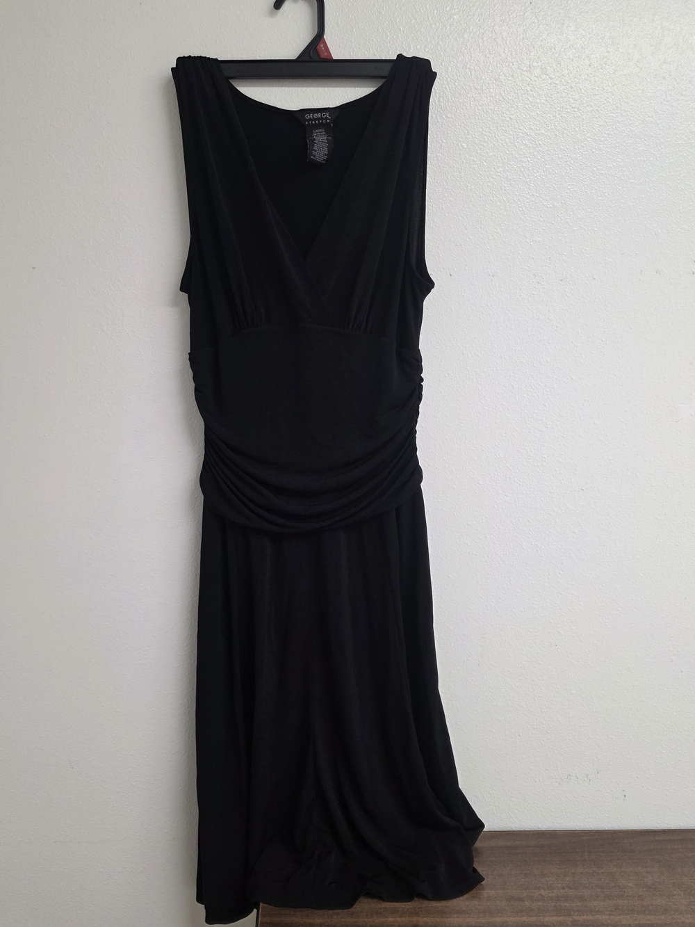 George Black Sleeveless V-Neck Maxi Gown (0467)